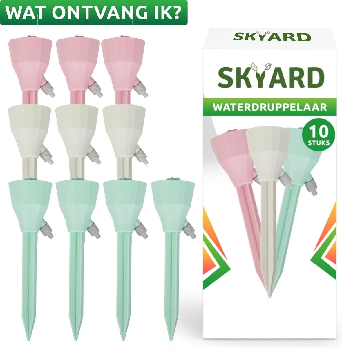 SKYARD® Waterdruppelaar Set Van 10 – Watergeefsysteem Geschikt Binnen (Kamerplanten) En Buiten – Bewateringssysteem Met Instelbare Druppelsnelheid - Irrigatiesysteem - Planten Watergever - Waterbol 8 SKYARD® Waterdruppelaar Set Van 10 – Watergeefsysteem Geschikt Binnen (Kamerplanten) En Buiten – Bewateringssysteem Met Instelbare Druppelsnelheid - Irrigatiesysteem - Planten Watergever - Waterbol - Afbeelding 6