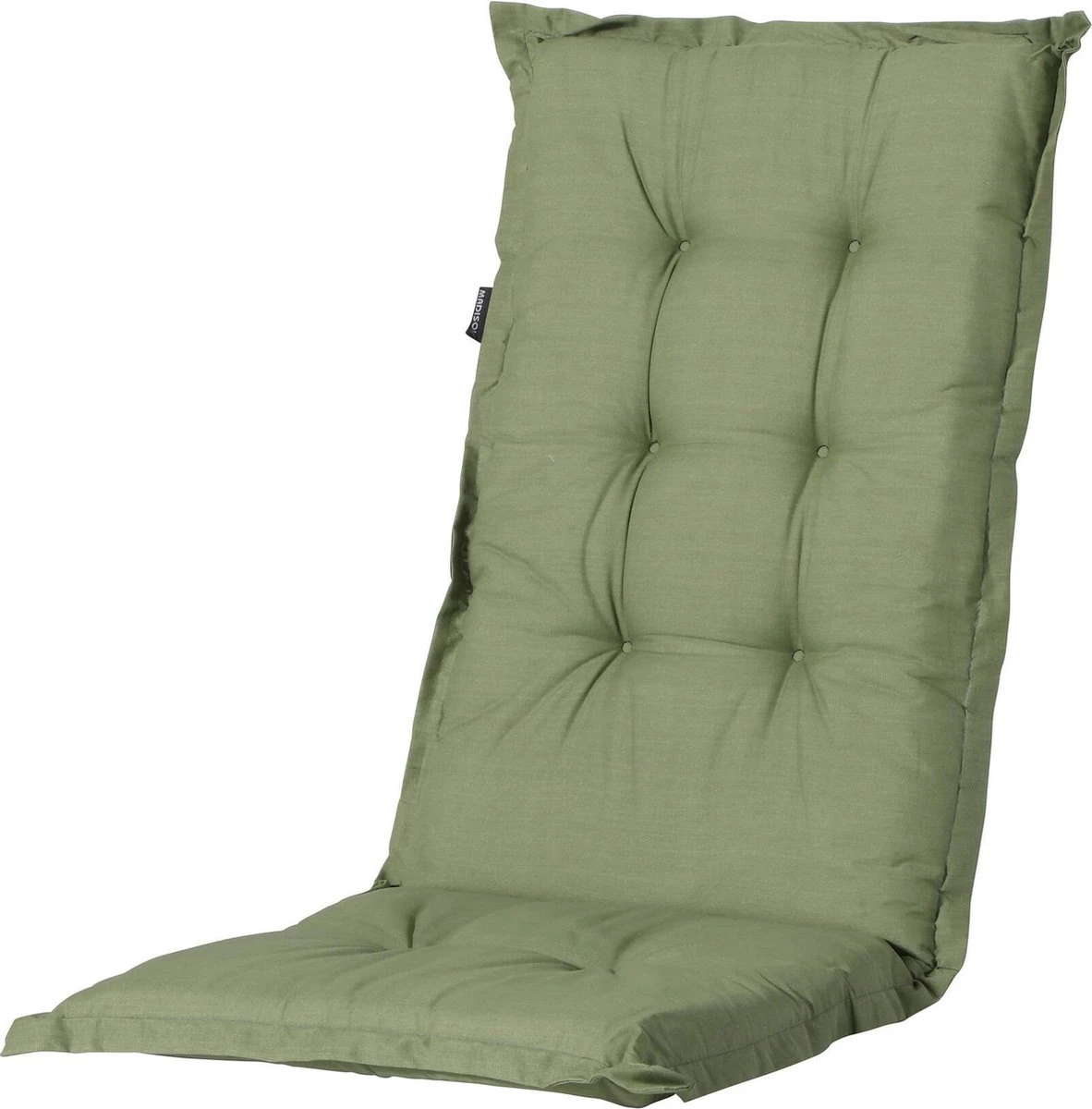 Madison Tuinstoelkussen Hoge Rug Basic Groen 3 Madison Tuinstoelkussen Hoge Rug Basic Groen