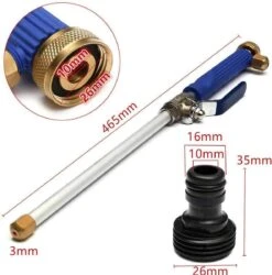 Merkloos Hogedruk-waterjet-Waterspuit-tuinslang | Spuitpistool Aansluiting Op Tuinslang | Hogedruk Waterpistool, Bevestiging Voor Tuinsproeier- Auto Wassen- Terras/tuin Reiniger -Buitentuinwinkel 1185x1200 4