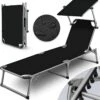 Sens Design Zonnebed - Ligbed Inklapbaar Met Zonneklep - Zwart -Buitentuinwinkel 1188x1200 17