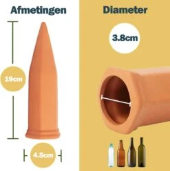 Bloomin Waterdruppelaar Van Terracotta - Waterdruppelaar Voor Planten - Druppelsysteem - Irrigatiesysteem - Watergeefsysteem - Bewateringssysteem - 8 Stuks -Buitentuinwinkel 1188x1200