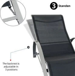 MaxxGarden Ligbed Set - 2 Stuks Zwart - Met Tafel - Sun Loungers - Loungebed -Buitentuinwinkel 1191x1200 18