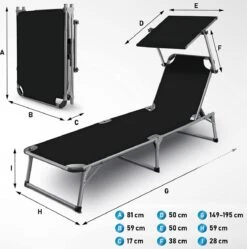 Sens Design Zonnebed - Ligbed Inklapbaar Met Zonneklep - Zwart 14 Sens Design Zonnebed - Ligbed Inklapbaar Met Zonneklep - Zwart -Buitentuinwinkel 1191x1200 19