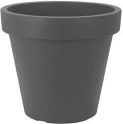 Kunststof Bloempot Antraciet Ø60 Cm - Hoogte 52 Cm