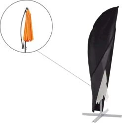 Parasolhoes Voor Zweefparasol - 265 Cm - Zwart - Waterbestendige Hoes Voor Parasol - Parasolhoes Staande Parasol Met Rits -Buitentuinwinkel 1193x1200 22