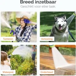 Goliving Tuinslang Flexibel - 30 Meter - Uitrekbare Tuinslang Sproeier - Tuinsproeier - Zwart - Acht Standen - Met Opbergtas -Buitentuinwinkel 1195x1200 2