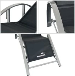 MaxxGarden Ligbed Set - 2 Stuks Zwart - Met Tafel - Sun Loungers - Loungebed -Buitentuinwinkel 1195x1200 21
