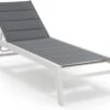 Blumfeldt Renazzo Lounge Ligstoel - Ligbed Voor De Tuin - Aluminium Tuinstoel - 6 Standen - Waterafstotend - Bekleding Van 70 % Pvc En 30 % Polyetheen - Grijs -Buitentuinwinkel 1200x1000 11