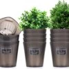 Merkloos Kruidenpot Waterreservoir Verse Kruiden Plantenpot Met Watergeefsysteem Voor Vensterbank Keuken Kruidentuin Binnen Set Van 10 Stuks Zwart -Buitentuinwinkel 1200x1002 2