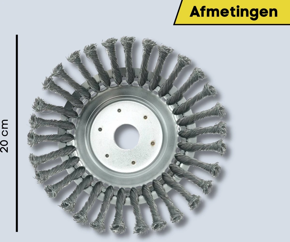 Merkloos Onkruidborstel Voor Bosmaaier | 200mm 20 Cm Staalborstel Nieuw | Universele Onkruidborstel 200 Mm - Onkruidverwijderaar - Voegenborstel - Grastrimmer 6 Merkloos Onkruidborstel Voor Bosmaaier | 200mm 20 Cm Staalborstel Nieuw | Universele Onkruidborstel 200 Mm - Onkruidverwijderaar - Voegenborstel - Grastrimmer - Afbeelding 4