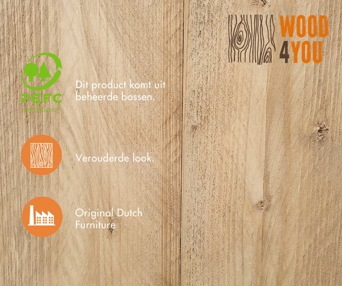Wood4you - Tuinbank - Ameland - 'Doe Het Zelf' Bouwpakket Steigerhout 152Lx72Hx57D Cm - Incl Kussen 6 Wood4you - Tuinbank - Ameland - 'Doe Het Zelf' Bouwpakket Steigerhout 152Lx72Hx57D Cm - Incl Kussen - Afbeelding 4