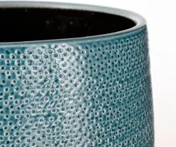 Mica Decorations Gabriel Bloempot - H20 X Ø25 Cm - Keramiek - Blauw -Buitentuinwinkel 1200x1005