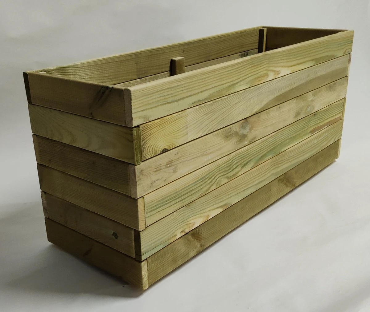 Plantenbak Bloembak Balkonbak Grenen Hout Geïmpregneerd 98x33x43cm - Handgemaakt - Duurzaam - Zwaar 3 Plantenbak Bloembak Balkonbak Grenen Hout Geïmpregneerd 98x33x43cm - Handgemaakt - Duurzaam - Zwaar