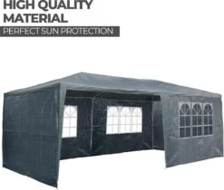 MaxxGarden Partytent - Paviljoen - 3x6m - Incl. Zijwanden - Waterdicht - Antraciet 12 MaxxGarden Partytent - Paviljoen - 3x6m - Incl. Zijwanden - Waterdicht - Antraciet -Buitentuinwinkel 1200x1022 9