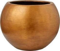 Capi Europe - Vaas Bol Retro - 30x25 - Goud - Bloempot Voor Binnen - BRTG104 -Buitentuinwinkel 1200x1026