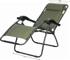 Capture Outdoor, Opklapbare Luxe Ligstoel "Relax RZ-1", Verstelbare Rugleuning, Luxe Armleuningen, Opgespannen Gevoerd Doek, Afneembaar Kussen, … -Buitentuinwinkel 1200x1028 10