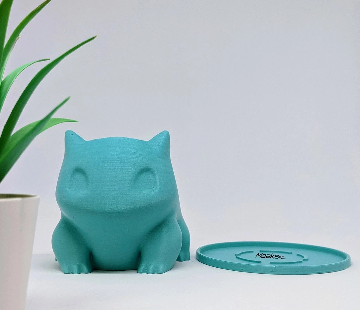 Merkloos Pokémon Bulbasaur Bloempot - Inclusief Opvangschaal - Teal 5 Merkloos Pokémon Bulbasaur Bloempot - Inclusief Opvangschaal - Teal - Afbeelding 3