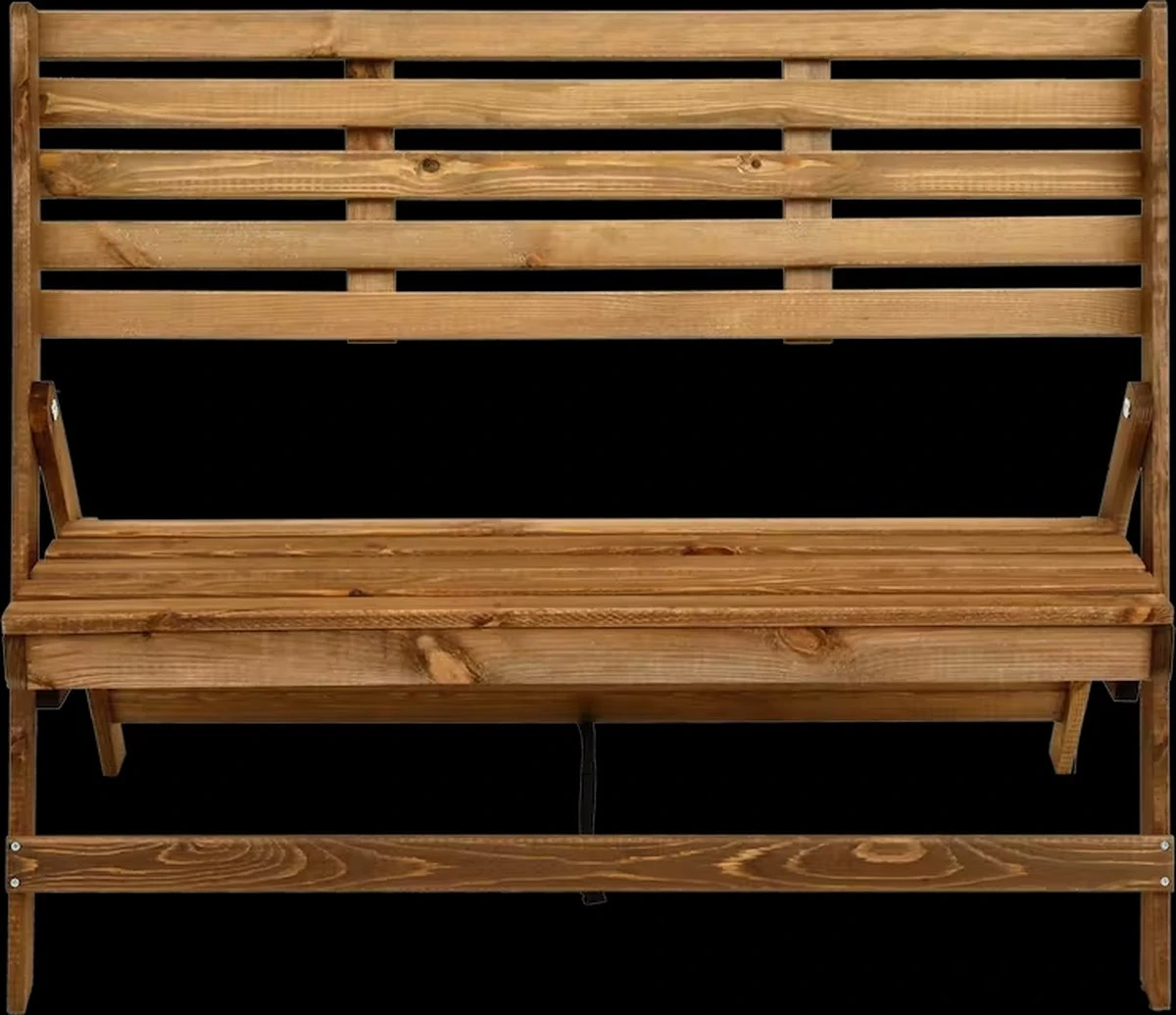 Merkloos Inklapbare Houten Tuinbank 3 Merkloos Inklapbare Houten Tuinbank