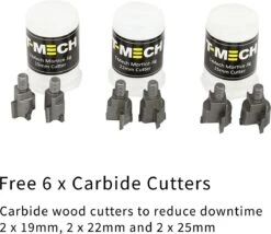 T-Mech Slotkast Frees – Freesmal Deurslot - Inclusief 6 Hardmetalen Frezen - 43 Cm H X 20 Cm B X 15 Cm D - Nauwkeurige Frees In 5 Minuten -Buitentuinwinkel 1200x1039 2