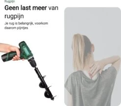 MaatWorkz - Grondboor - 25 CM - Boormachine - Bollenplanter - Moestuin - Palenboor - Boor - Tuin -Buitentuinwinkel 1200x1045 2