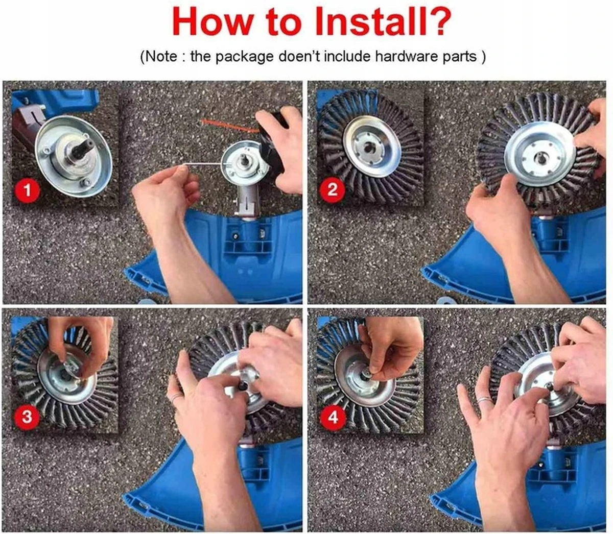 Merkloos Onkruidborstel - Voegenborstel - Elektrisch - Bosmaaier - Staalborstel - Universeel - 20cm 8 Merkloos Onkruidborstel - Voegenborstel - Elektrisch - Bosmaaier - Staalborstel - Universeel - 20cm - Afbeelding 6