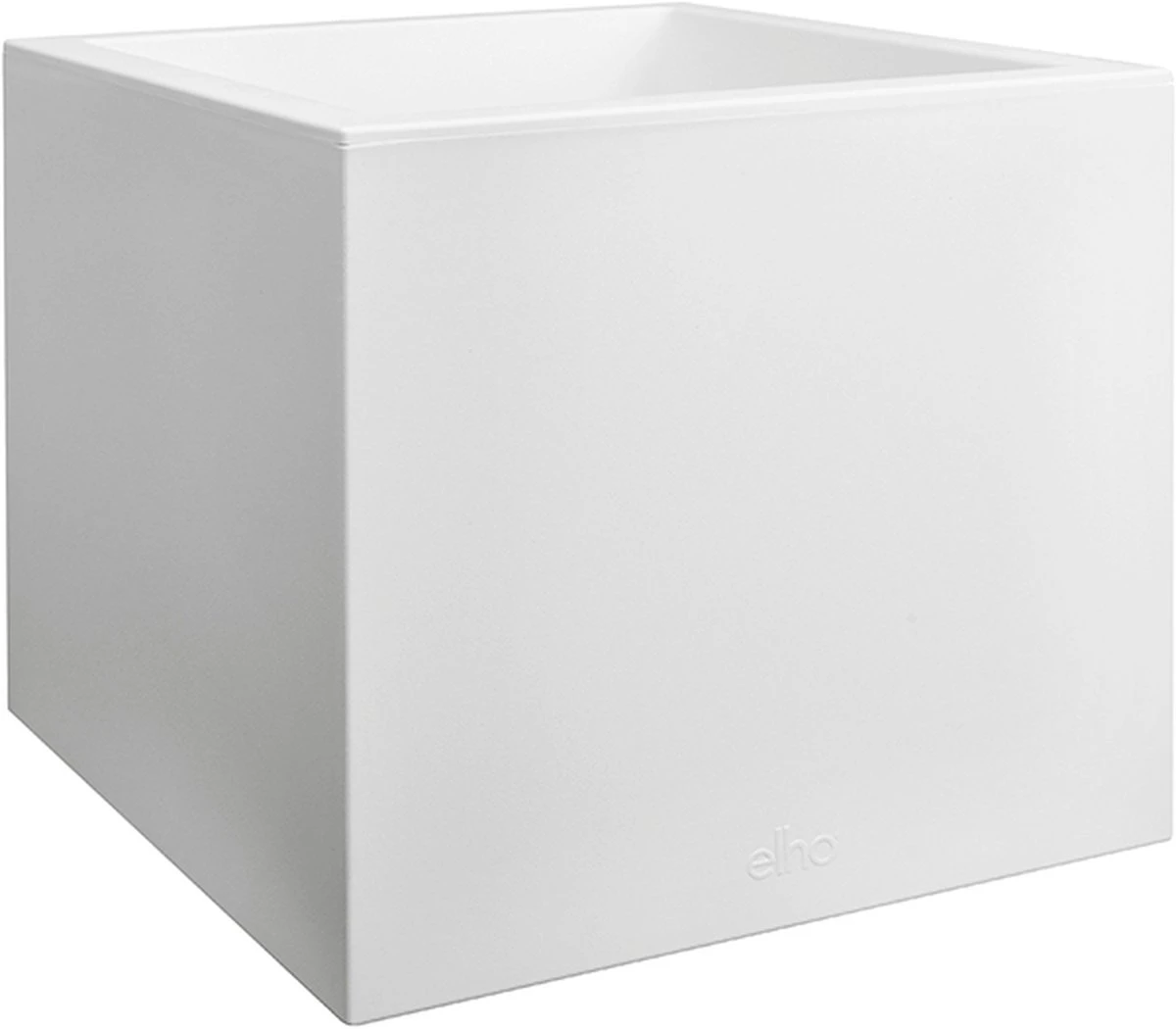 Elho Vivo Matt Finish Vierkant Wielen 40 - Grote Plantenbak Voor Binnen & Buiten - Gemaakt Van Gereycled Plastic - L 39 X W 39 X H 41 Cm - Wit 4 Elho Vivo Matt Finish Vierkant Wielen 40 - Grote Plantenbak Voor Binnen & Buiten - Gemaakt Van Gereycled Plastic - L 39 X W 39 X H 41 Cm - Wit - Afbeelding 2