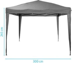 Ambiance Easy-up Partytent - 3x3m - Opvouwbaar - Grijs 15 Ambiance Easy-up Partytent - 3x3m - Opvouwbaar - Grijs -Buitentuinwinkel 1200x1055 4