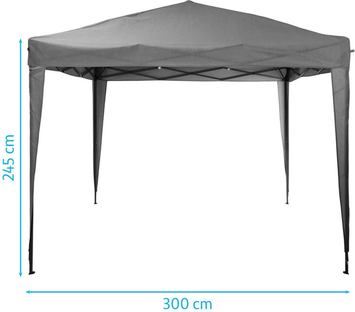 Ambiance Easy-up Partytent - 3x3m - Opvouwbaar - Grijs 9 Ambiance Easy-up Partytent - 3x3m - Opvouwbaar - Grijs - Afbeelding 7