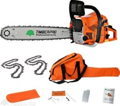 TIMBERPRO - Kettingzaag – Benzine - 62 Cc - Zwaardlengte 50 Cm - Transportzak - 2e Ketting 14 TIMBERPRO - Kettingzaag – Benzine - 62 Cc - Zwaardlengte 50 Cm - Transportzak - 2e Ketting -Buitentuinwinkel 1200x1059 2