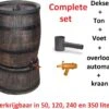 Exellent Regenton Met Voet, Houtlook, 120 Liter, Incl. Regenton Vulautomaat En Kraan 2 Exellent Regenton Met Voet, Houtlook, 120 Liter, Incl. Regenton Vulautomaat En Kraan -Buitentuinwinkel 1200x1060 2