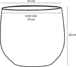 Mica Decorations Gabriel Bloempot - H20 X Ø25 Cm - Keramiek - Blauw -Buitentuinwinkel 1200x1061 2