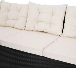 Casaria Polyrattan Tuinset - 15 Delig Voor 6 Personen – Crème Zwart -Buitentuinwinkel 1200x1072 6