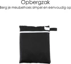 Merkloos Beschermhoes Voor Tuinmeubelen - 250x250x90cm - Zwart 17 Merkloos Beschermhoes Voor Tuinmeubelen - 250x250x90cm - Zwart -Buitentuinwinkel 1200x1078 8