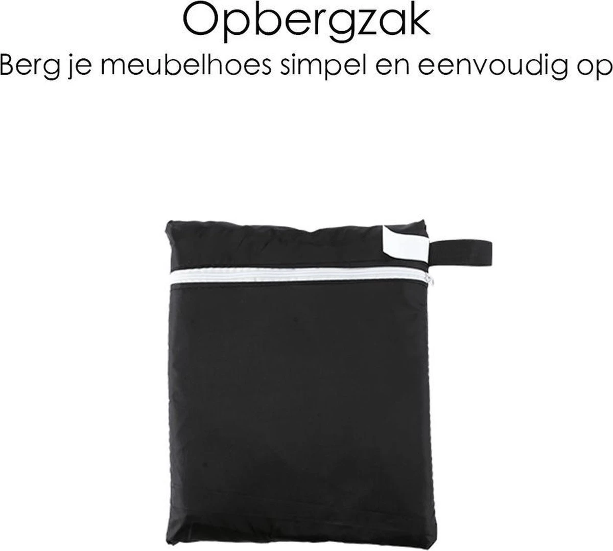 Merkloos Beschermhoes Voor Tuinmeubelen - 250x250x90cm - Zwart 9 Merkloos Beschermhoes Voor Tuinmeubelen - 250x250x90cm - Zwart - Afbeelding 7