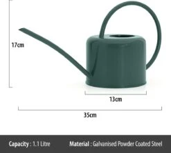 CKB LTD - Gieters - Gieter - Retro - Gietertje - Kleine Gieter Voor Binnen En Buiten - 1 Liter - Groen Plantengieter Tuingieter Bloemengieter Mini Klein Metaal Binnenplantjes Gietertjes Tuingieters Vintage Kamerplanten Buitengieter Binnenshuis -Buitentuinwinkel 1200x1079