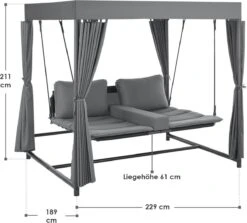 Schommelbank / Ligbank Kassandra - Donkergrijs 27 Schommelbank / Ligbank Kassandra - Donkergrijs -Buitentuinwinkel 1200x1081 2