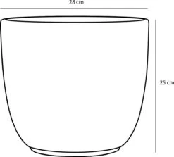 Mica Decorations Tusca Bloempot - H25 X Ø28 Cm - Mat - Zwart 10 Mica Decorations Tusca Bloempot - H25 X Ø28 Cm - Mat - Zwart -Buitentuinwinkel 1200x1084 3