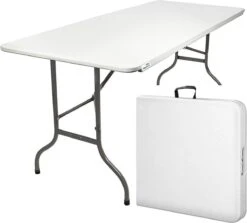 MaxxGarden Klaptafel - Inklapbare Tafel - Opvouwbare Tuintafel - Weerbestendig - Inclusief Handvat - 180x70x74 -Buitentuinwinkel 1200x1085 8
