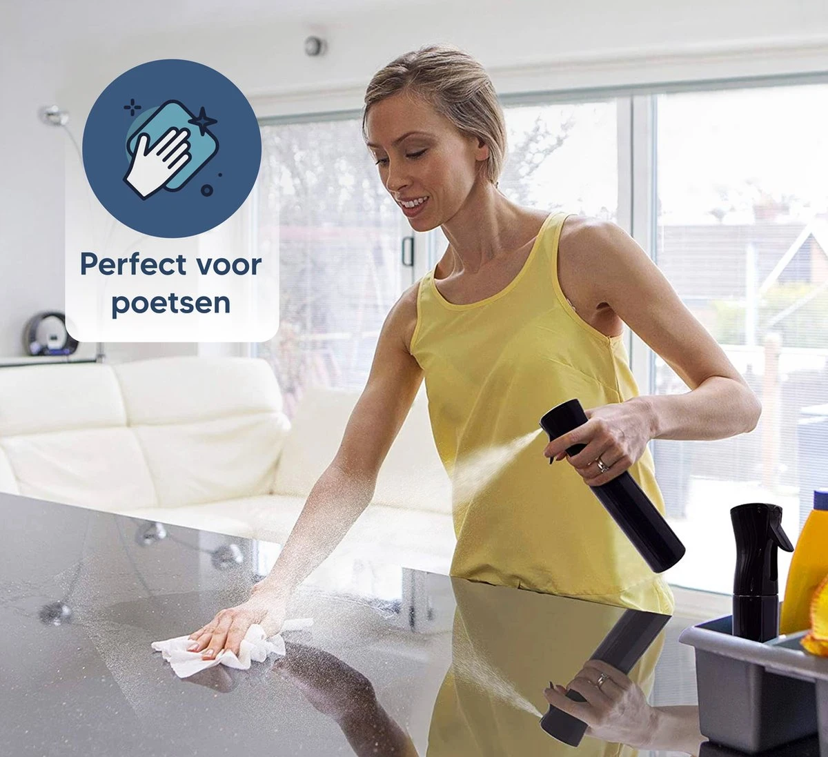 Johannes & Co Waterspuit Zwart - Waterverstuiver Mist Verstuiver Haar 12 Johannes & Co Waterspuit Zwart - Waterverstuiver Mist Verstuiver Haar - Afbeelding 10