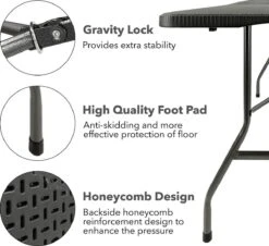 MaxxGarden Vouwtafel - Zwart - Rotanlook - 180x75x74 Cm 13 MaxxGarden Vouwtafel - Zwart - Rotanlook - 180x75x74 Cm -Buitentuinwinkel 1200x1099 6