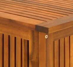 Casaria Opbergbox Acacia Hout – Weerbestendig 115cm - Bruin -Buitentuinwinkel 1200x1102 4