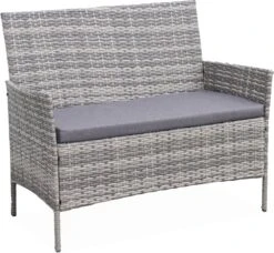 Alice's Garden Loungeset Moltès - 4 Plaatsen - Wicker - Kleine Set - Tinten Grijs/grijs -Buitentuinwinkel 1200x1108 2