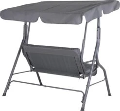 Merkloos Casaria Hollywood Schommel - Antraciet - Incl. Zonnekap -Buitentuinwinkel 1200x1109 5