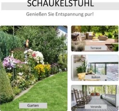 Outsunny Tuin Schommelstoel, Relaxstoel, Tuinstoel, Bamboe Multiplex Naturel 84A-171 -Buitentuinwinkel 1200x1114 7