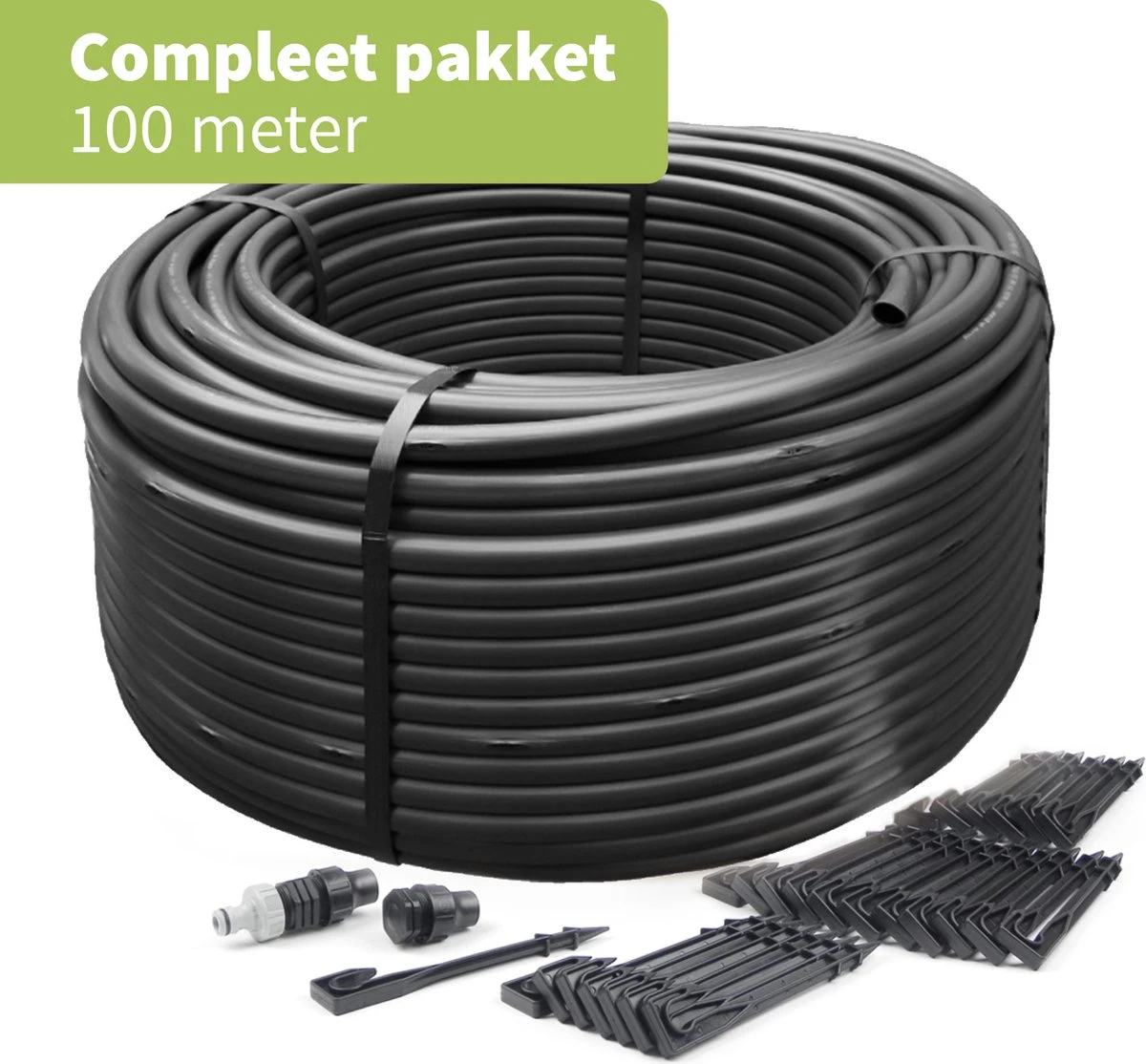 Druppelslang Actiepakket 100 Meter - Leidingshop 3 Druppelslang Actiepakket 100 Meter - Leidingshop