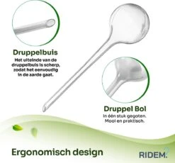 Waterdruppelaar Voor Planten - Irrigatiesysteem- Waterbol - Druppelsysteem - Watergeefsysteem Voor Kamerplanten - Plantenwatergever -6 Stuks - Transparant -Buitentuinwinkel 1200x1116