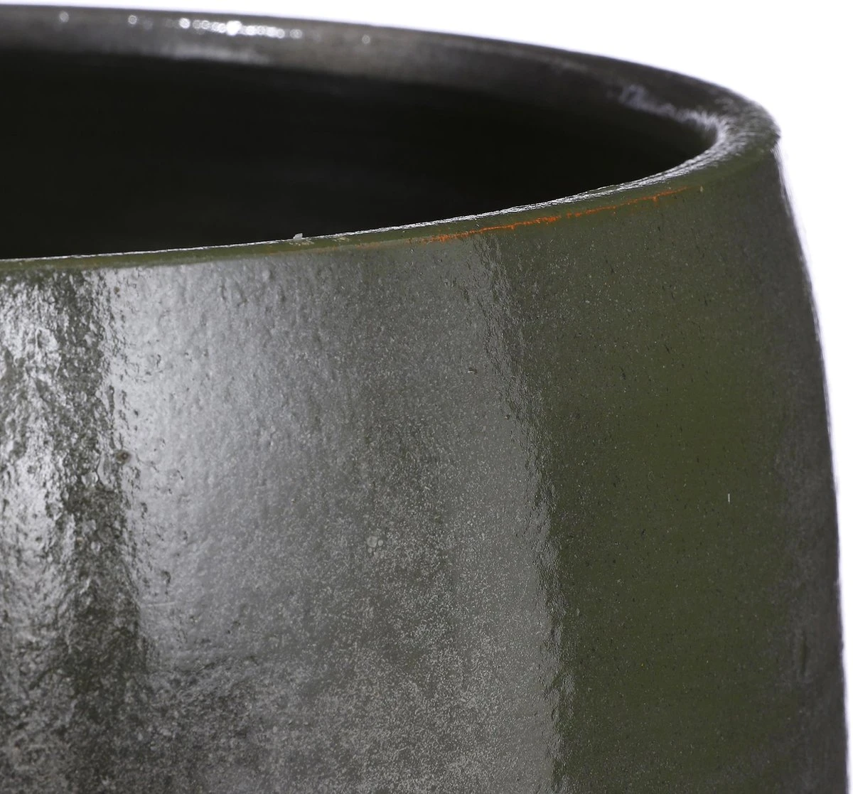 Mica Decorations Lester Bloempot - H31 X Ø33 Cm - Terracotta - Groen 7 Mica Decorations Lester Bloempot - H31 X Ø33 Cm - Terracotta - Groen - Afbeelding 5