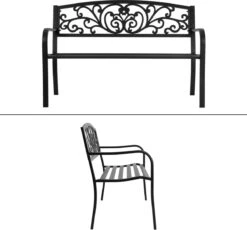 Pro Garden Tuinbank -127 X 60 - Metaal -Buitentuinwinkel 1200x1117 8