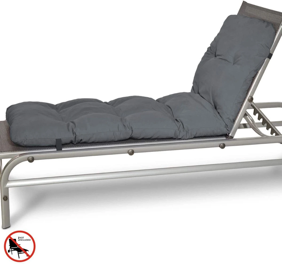 Beautissu Flair RL – Ligbedkussen Tuinkussen Ligstoel – Zonnebed Kussen Voor Tuin Meubelen 190x60x8 Cm Antraciet 6 Beautissu Flair RL – Ligbedkussen Tuinkussen Ligstoel – Zonnebed Kussen Voor Tuin Meubelen 190x60x8 Cm Antraciet - Afbeelding 4