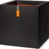 Capi Europe - Bloempot Vierkant Smooth NL - 50x50x50 - Zwart - Voor Binnen En Buiten - KBL904 -Buitentuinwinkel 1200x1123 3